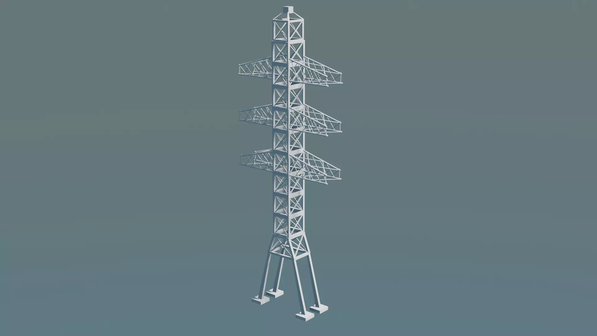 Electrical Tower 3D model_0