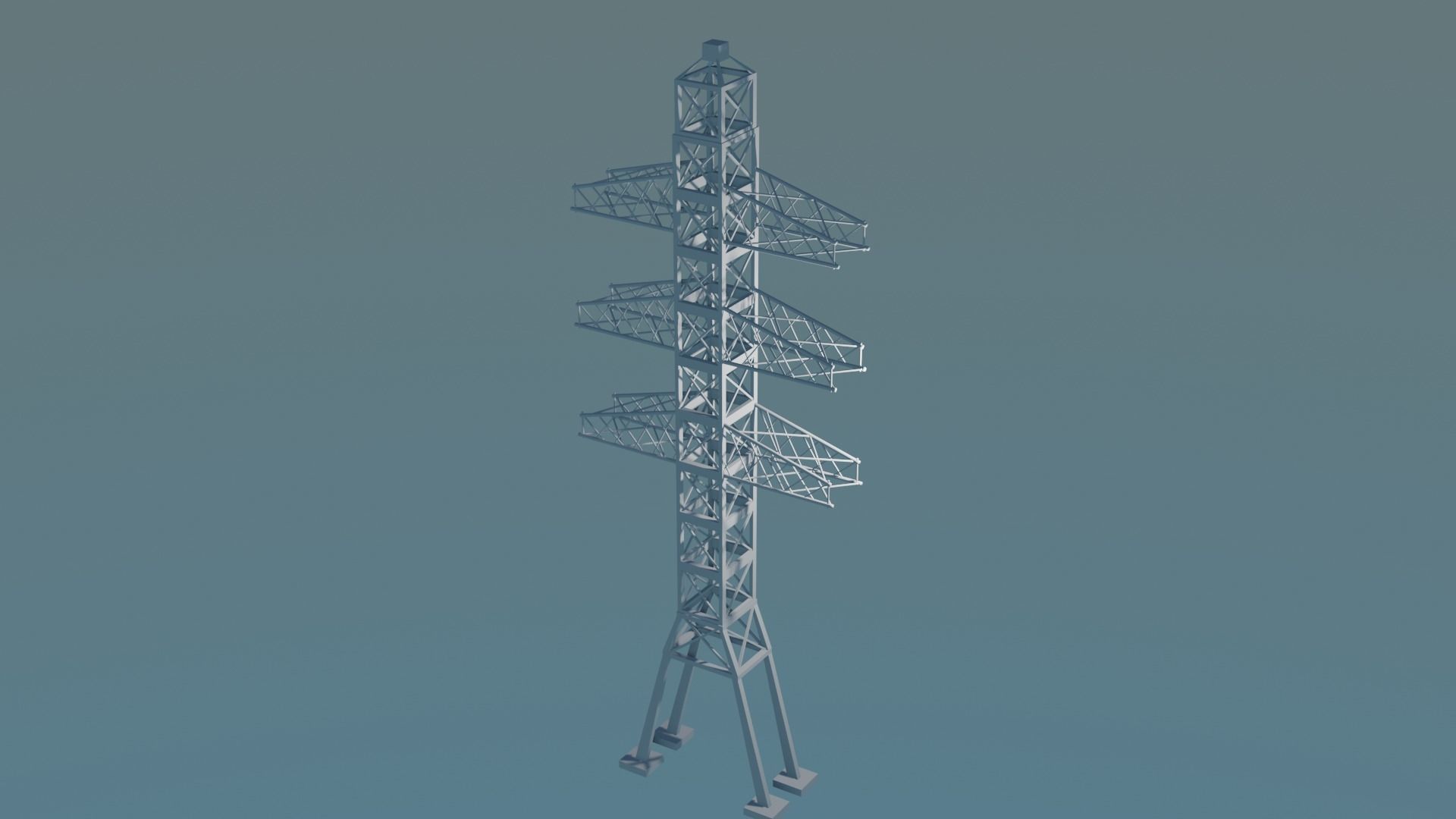 Electrical Tower 3D model_7