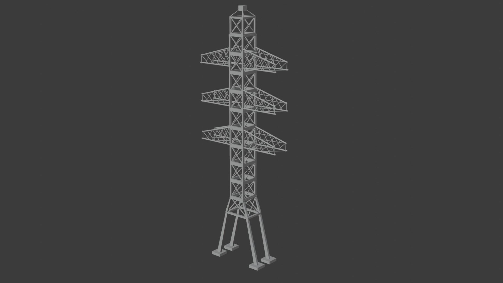 Electrical Tower 3D model_4