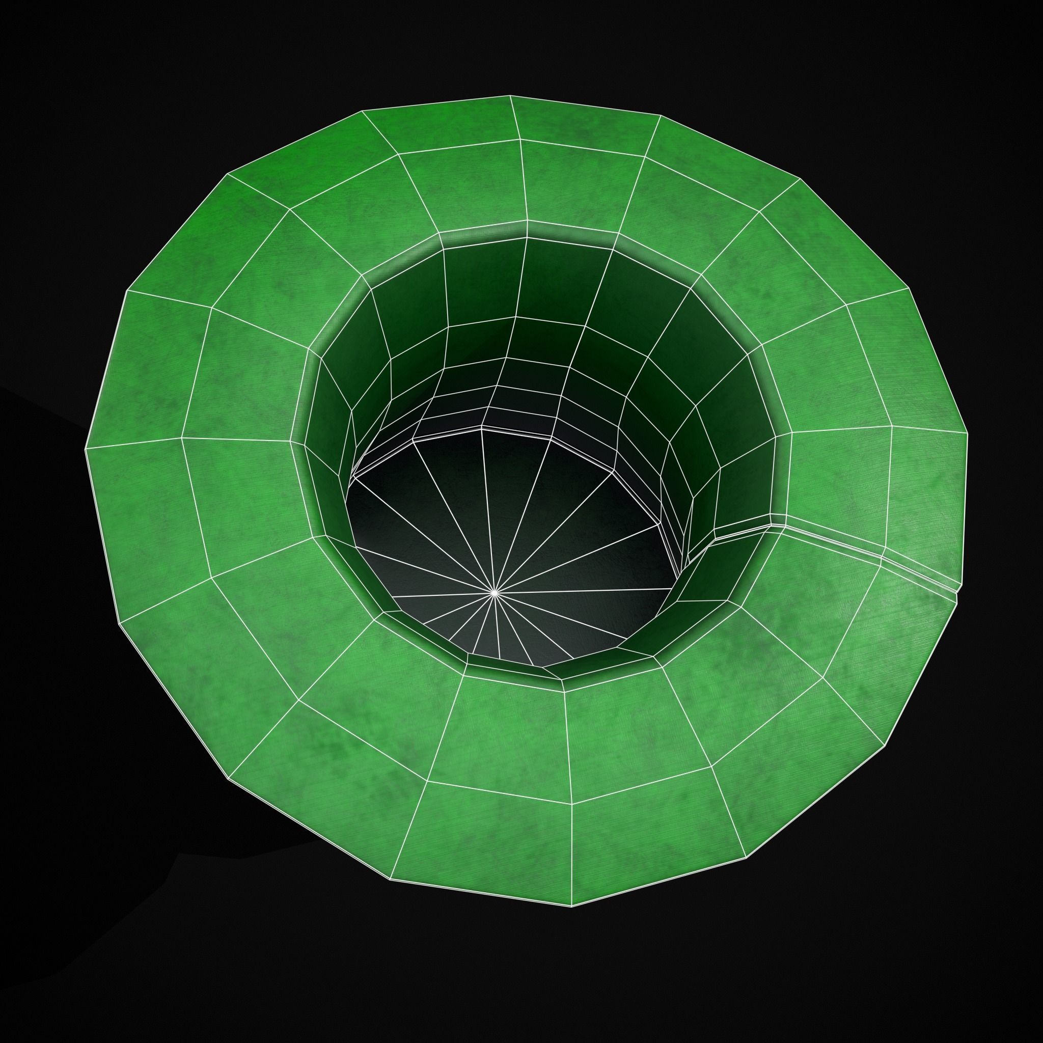 St Patricks Top Hat Low-poly 3D model_20