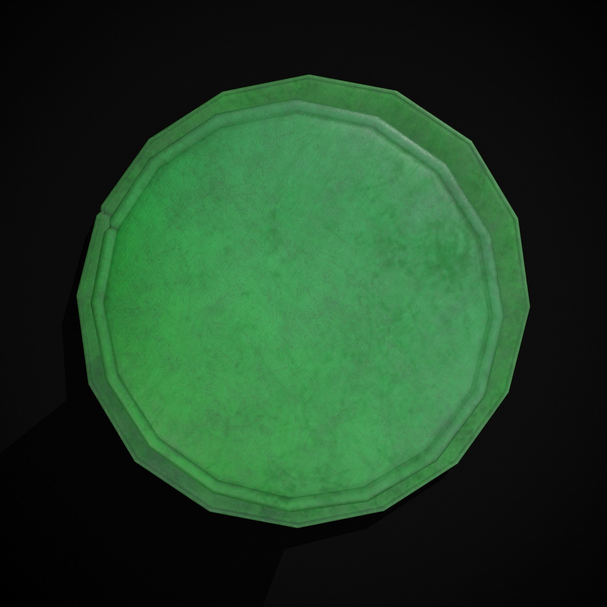 St Patricks Top Hat Low-poly 3D model_11