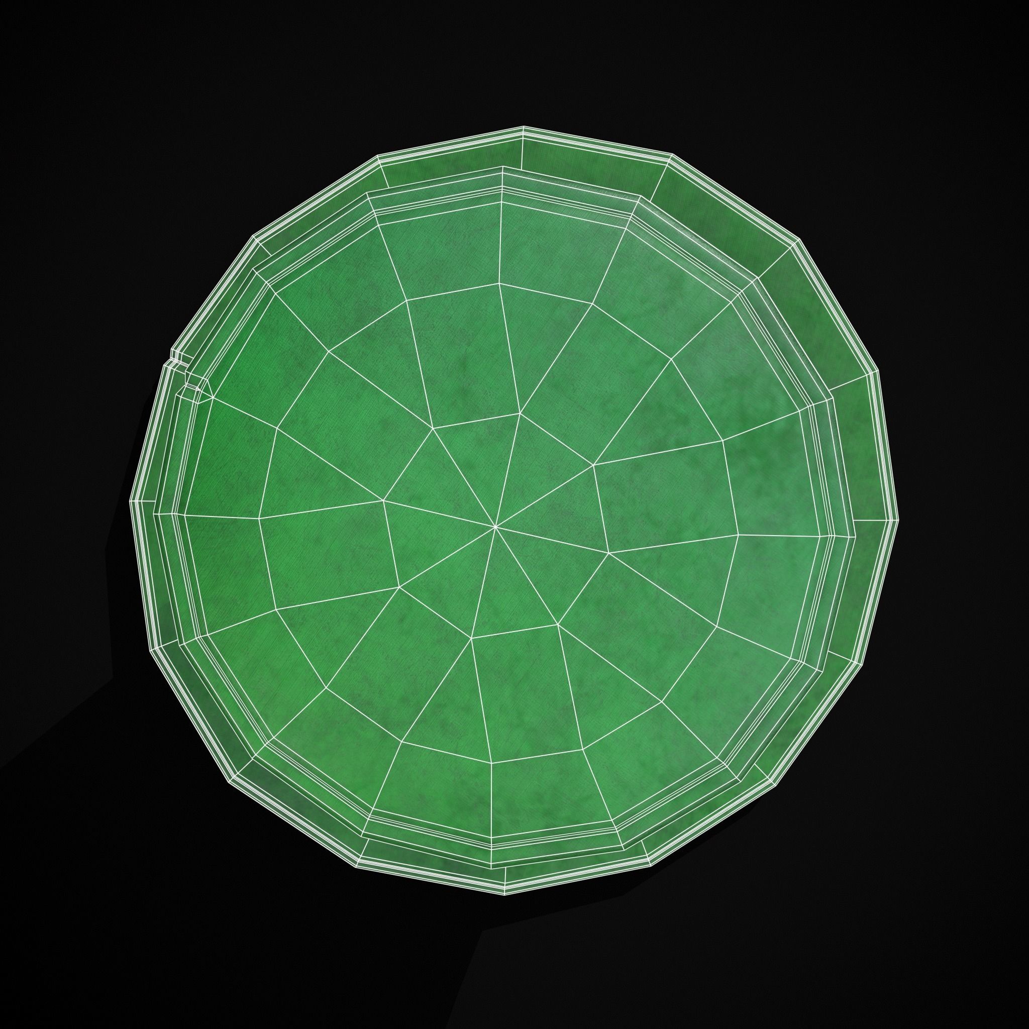 St Patricks Top Hat Low-poly 3D model_12