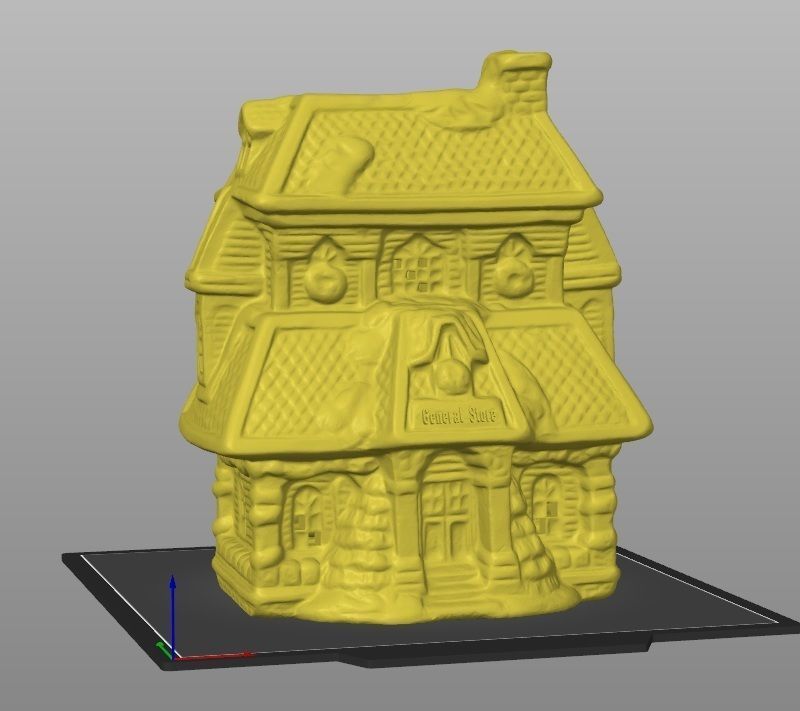 christmas village general store 3D print model_6