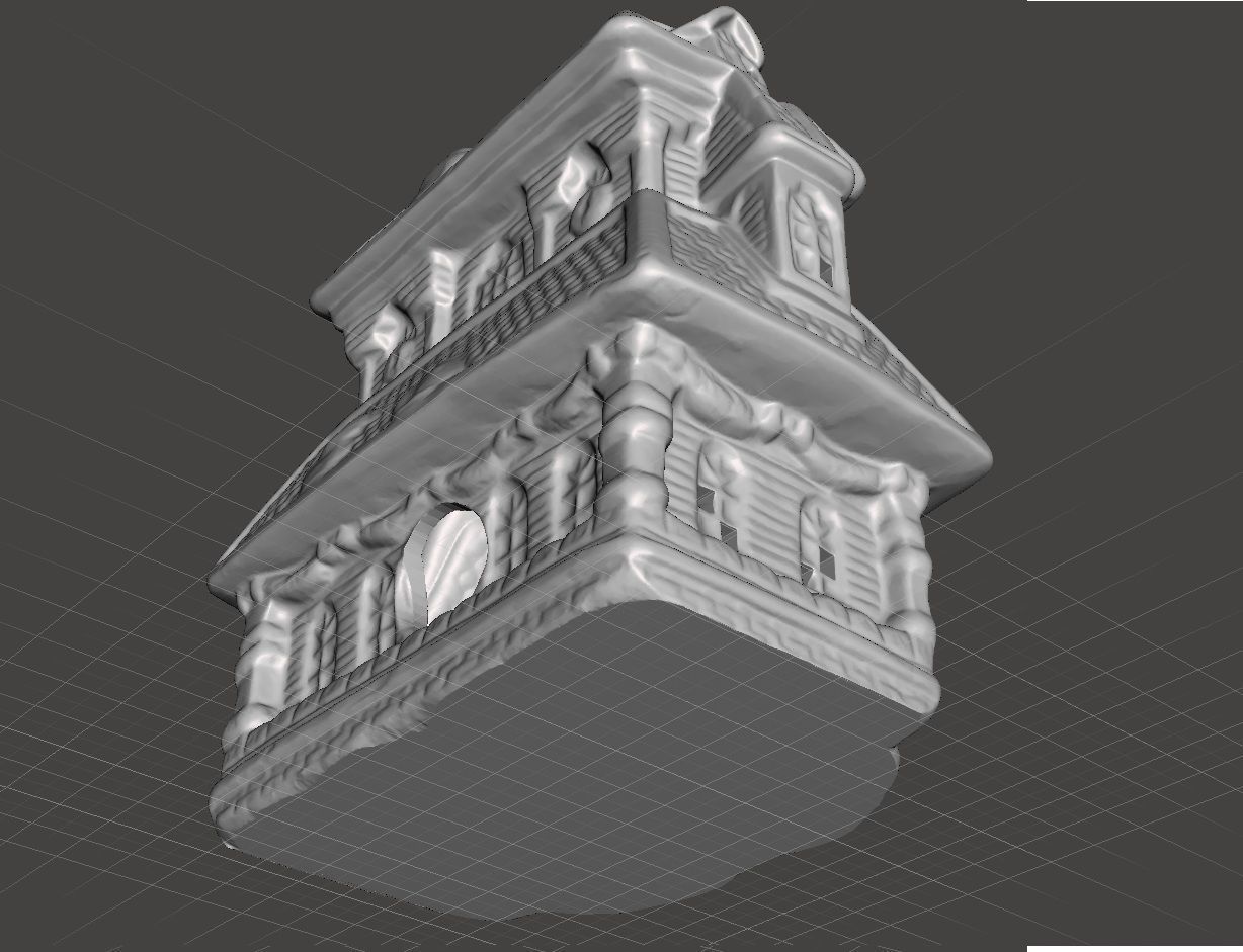 christmas village general store 3D print model_2