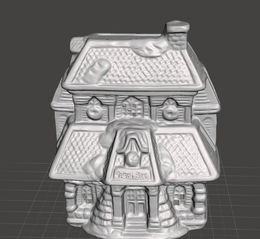 christmas village general store 3D print model_3