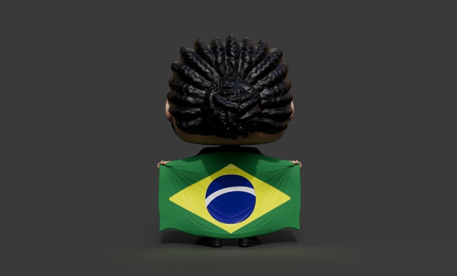F1 Lewis Hamilton GP Brazil Custom Funko Pop 3D print model_2