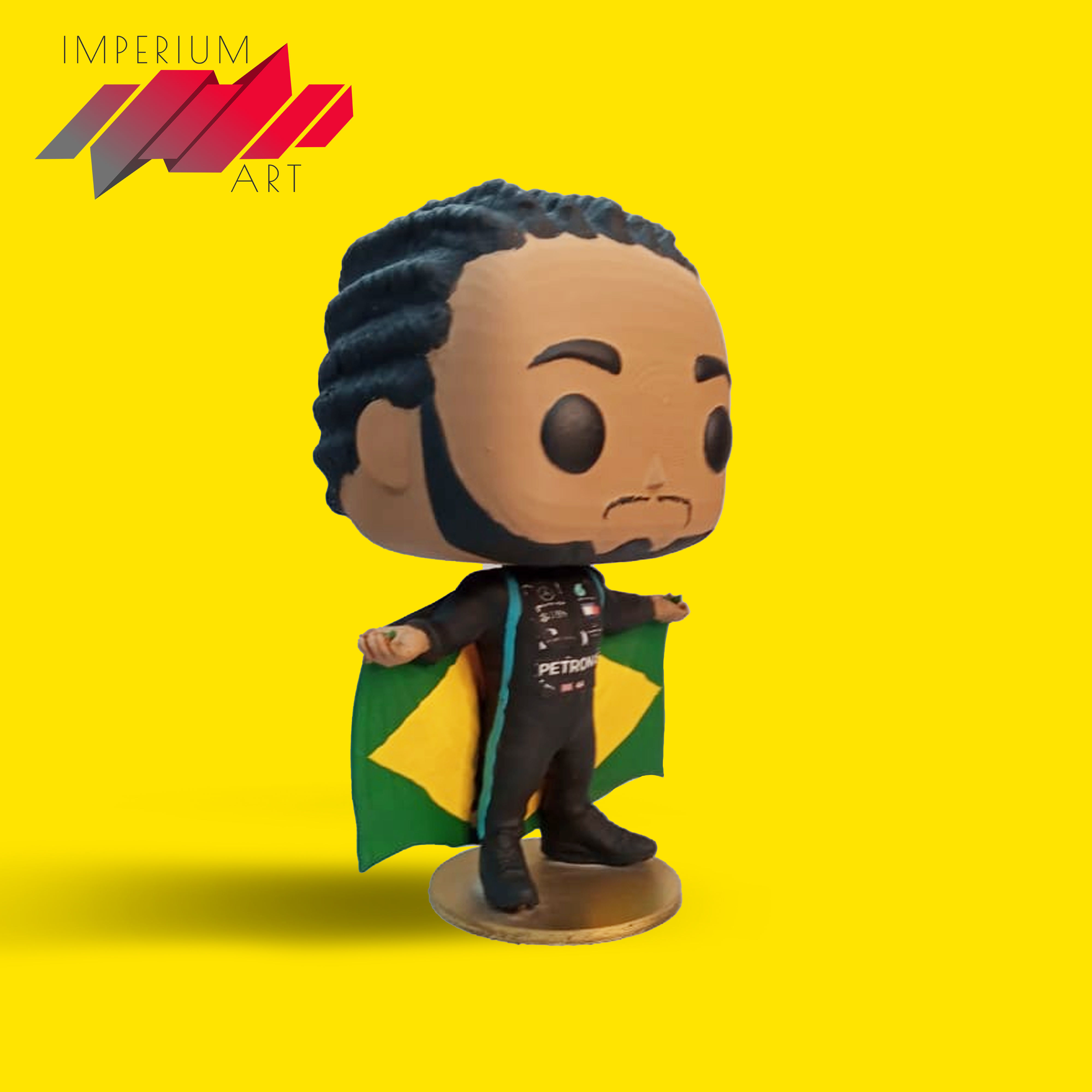 F1 Lewis Hamilton GP Brazil Custom Funko Pop 3D print model_7