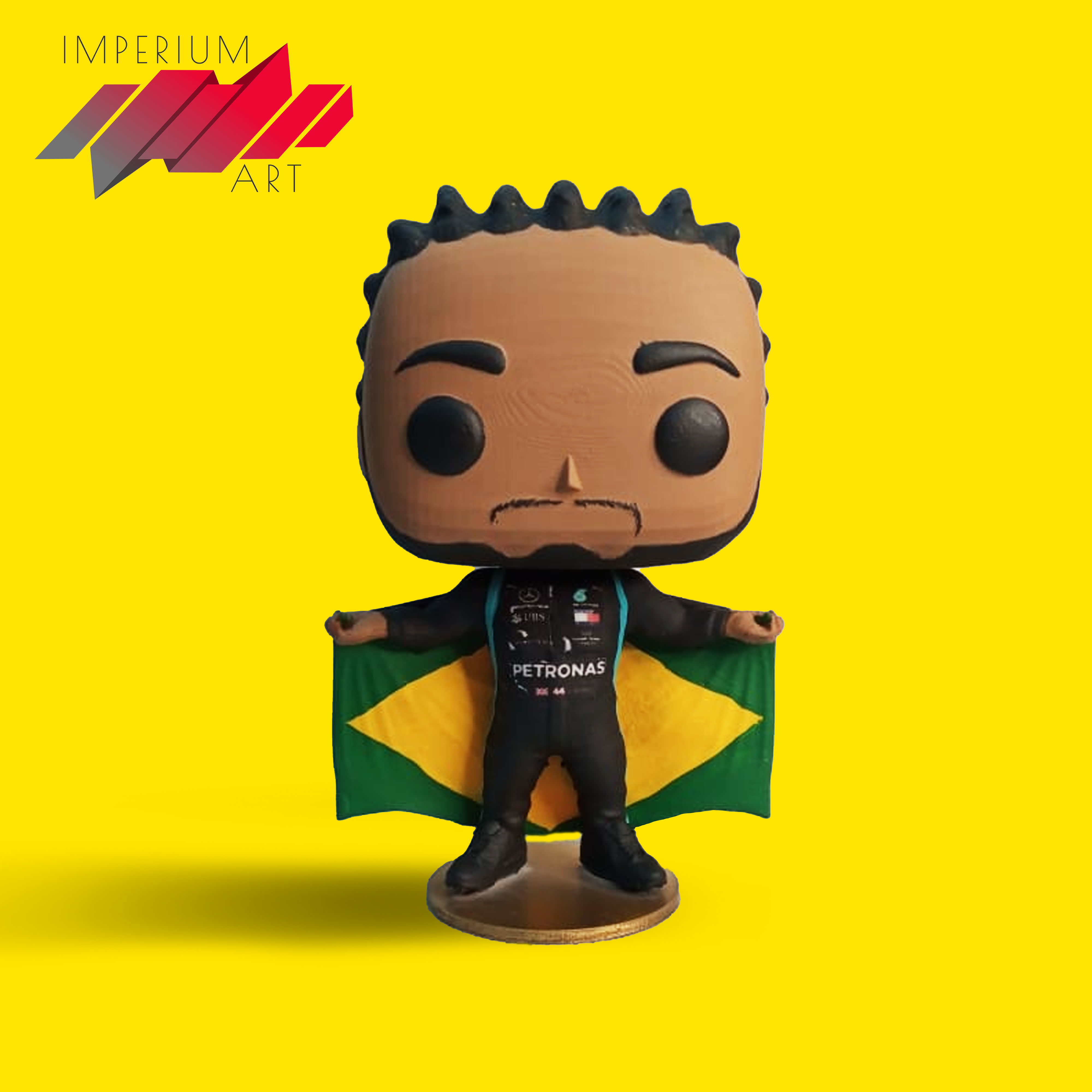 F1 Lewis Hamilton GP Brazil Custom Funko Pop 3D print model_6