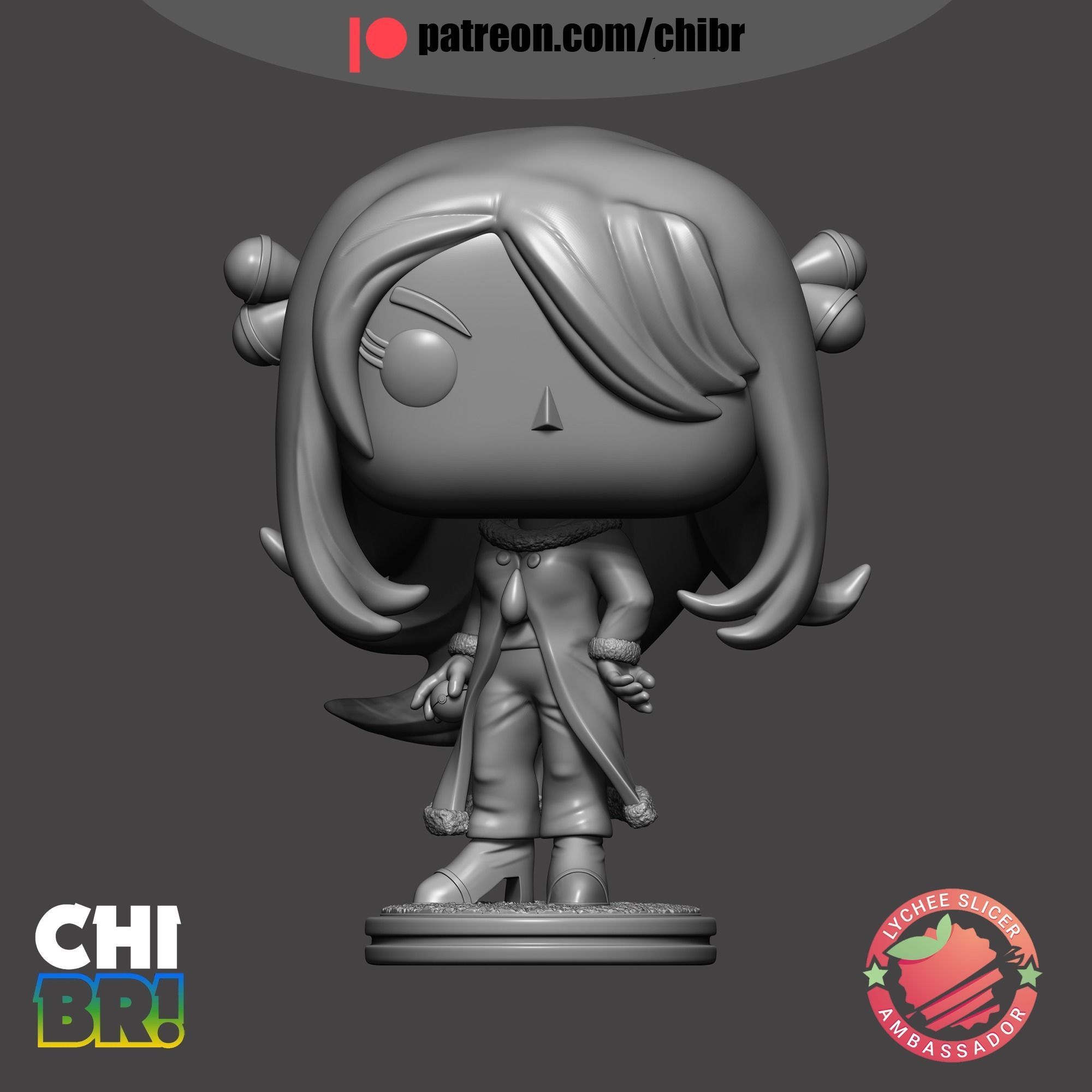 CYNTHIA and GARCHOMP - POKEMON - FUNKO 3D print model_2