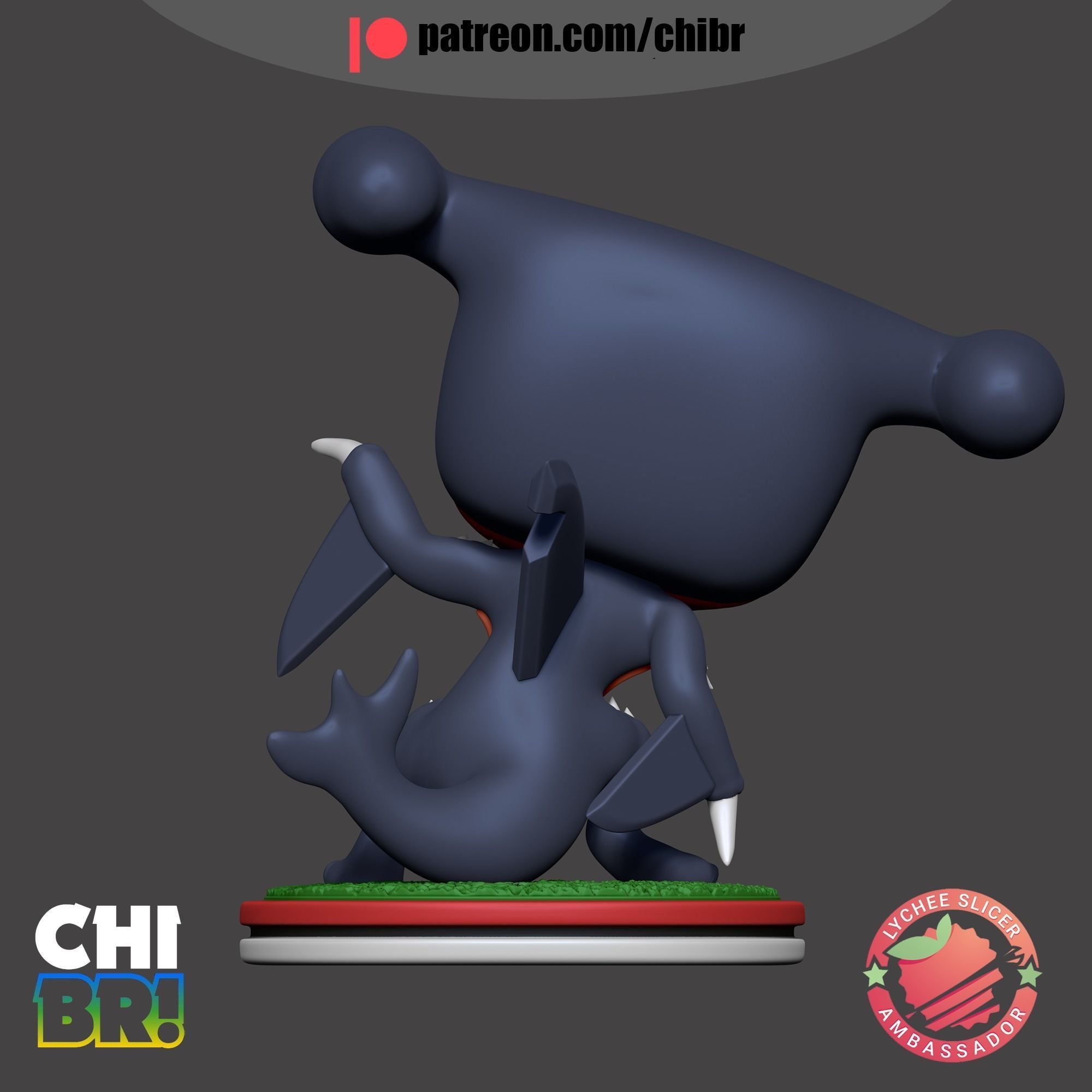 CYNTHIA and GARCHOMP - POKEMON - FUNKO 3D print model_6