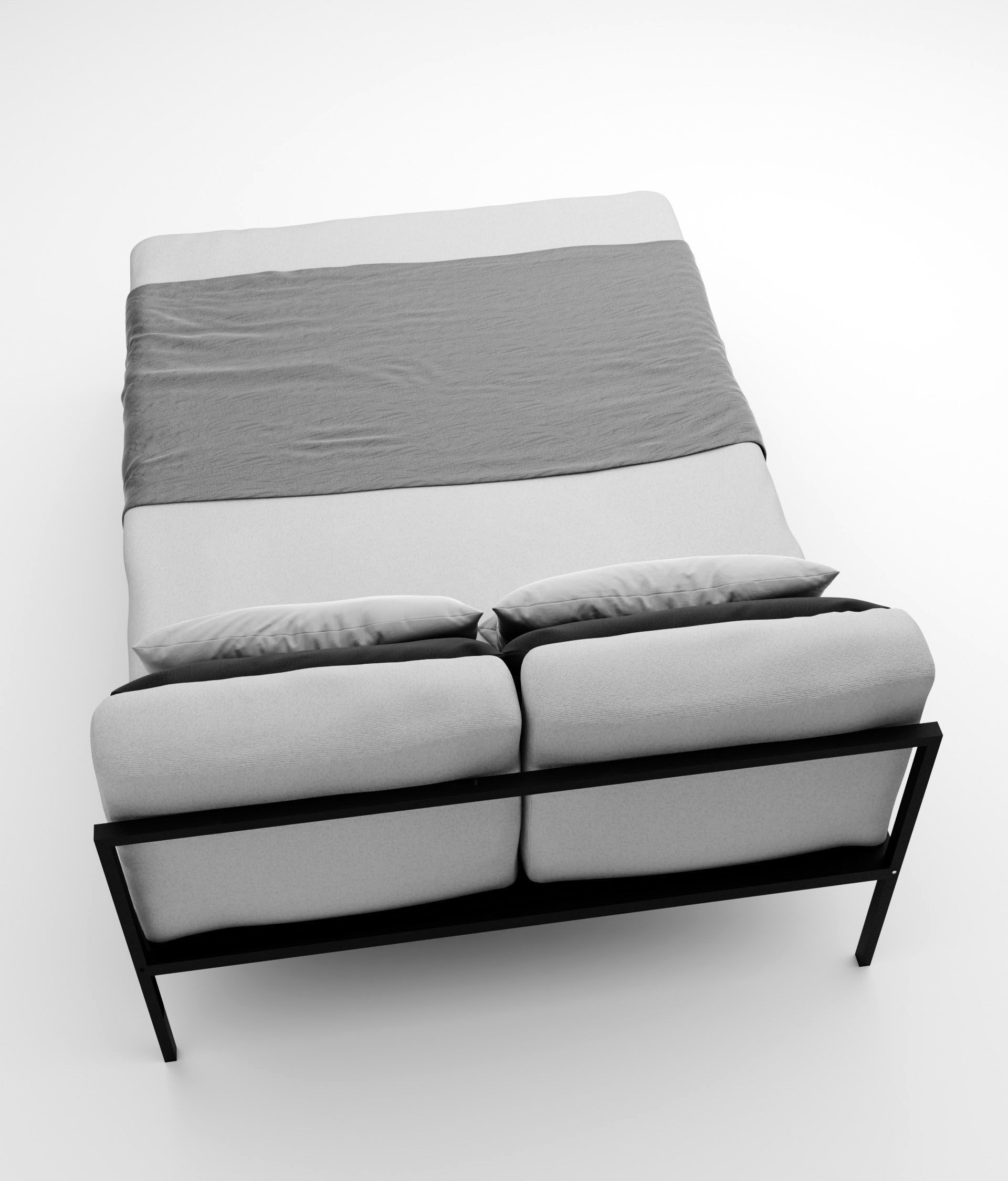Modern bed 3D model_9