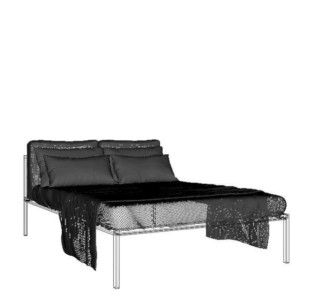 Modern bed 3D model_10