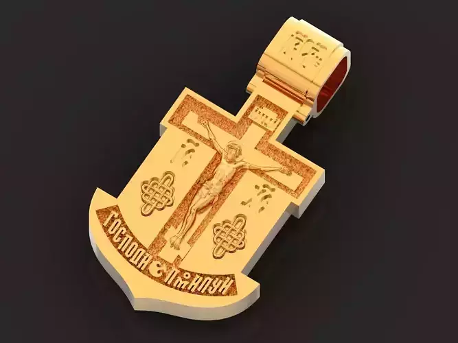 Man cross with the crucifixion of Jesus 1159