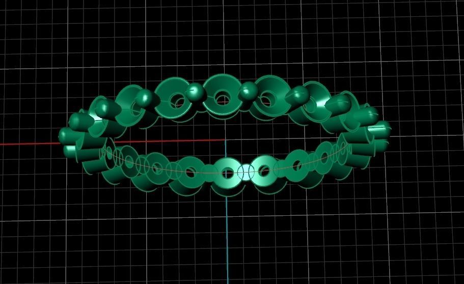 Eternity Ring Single Prong Round Diamond 3D print model_12