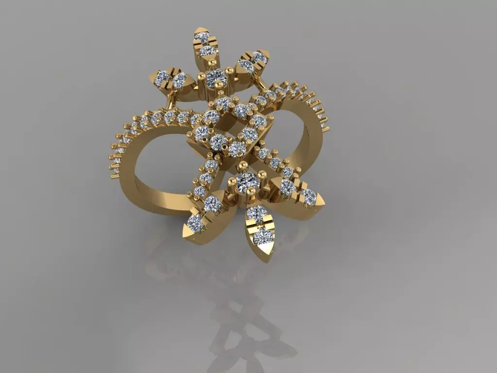 fashion ring 3D model_0