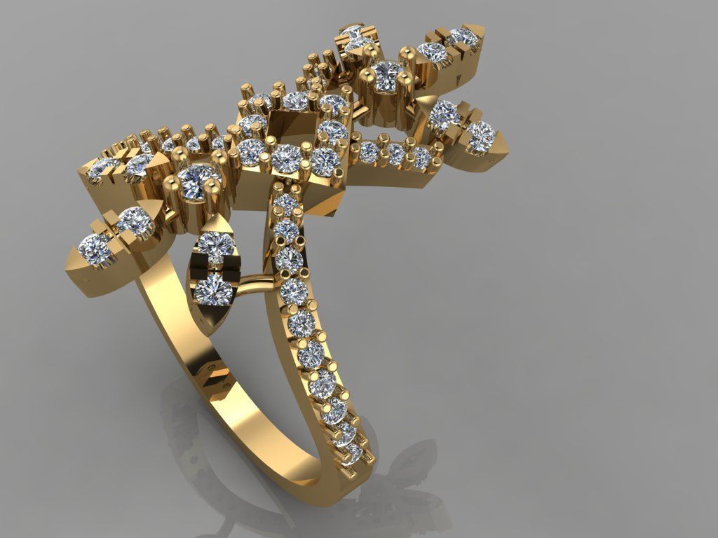 fashion ring 3D model_3