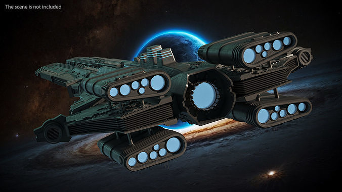 Sci fi Interplanetary Spacecraft Dark