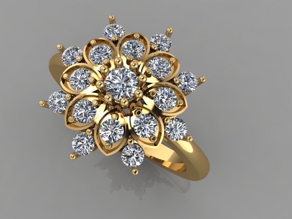 fashion ring 3D model_3