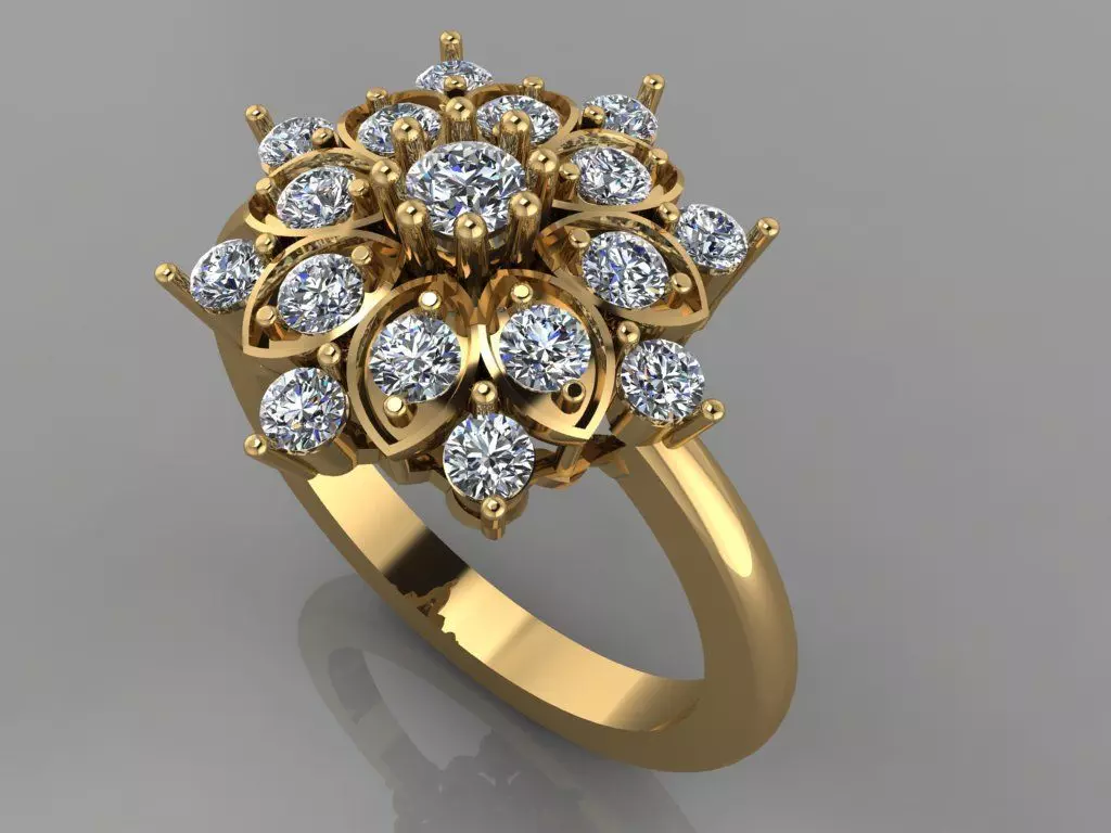 fashion ring 3D model_0