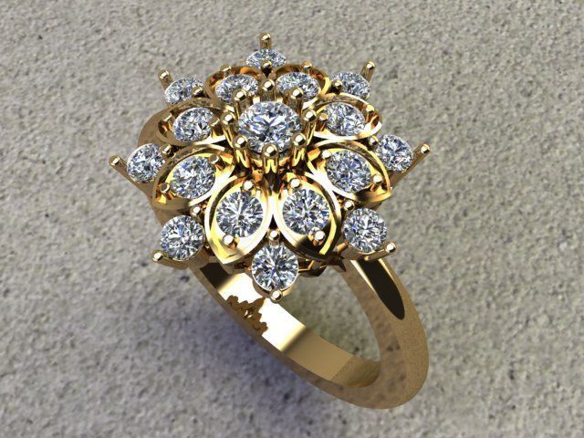 fashion ring 3D model_1