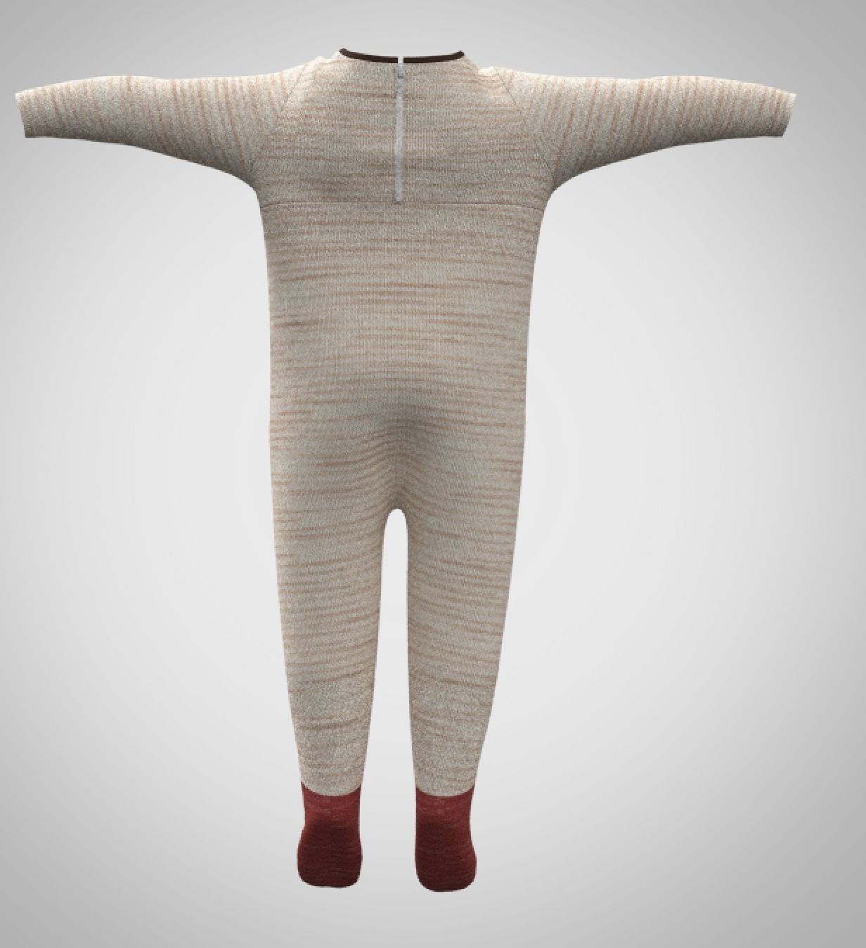 Baby Romper rigged model Low-poly 3D model_3