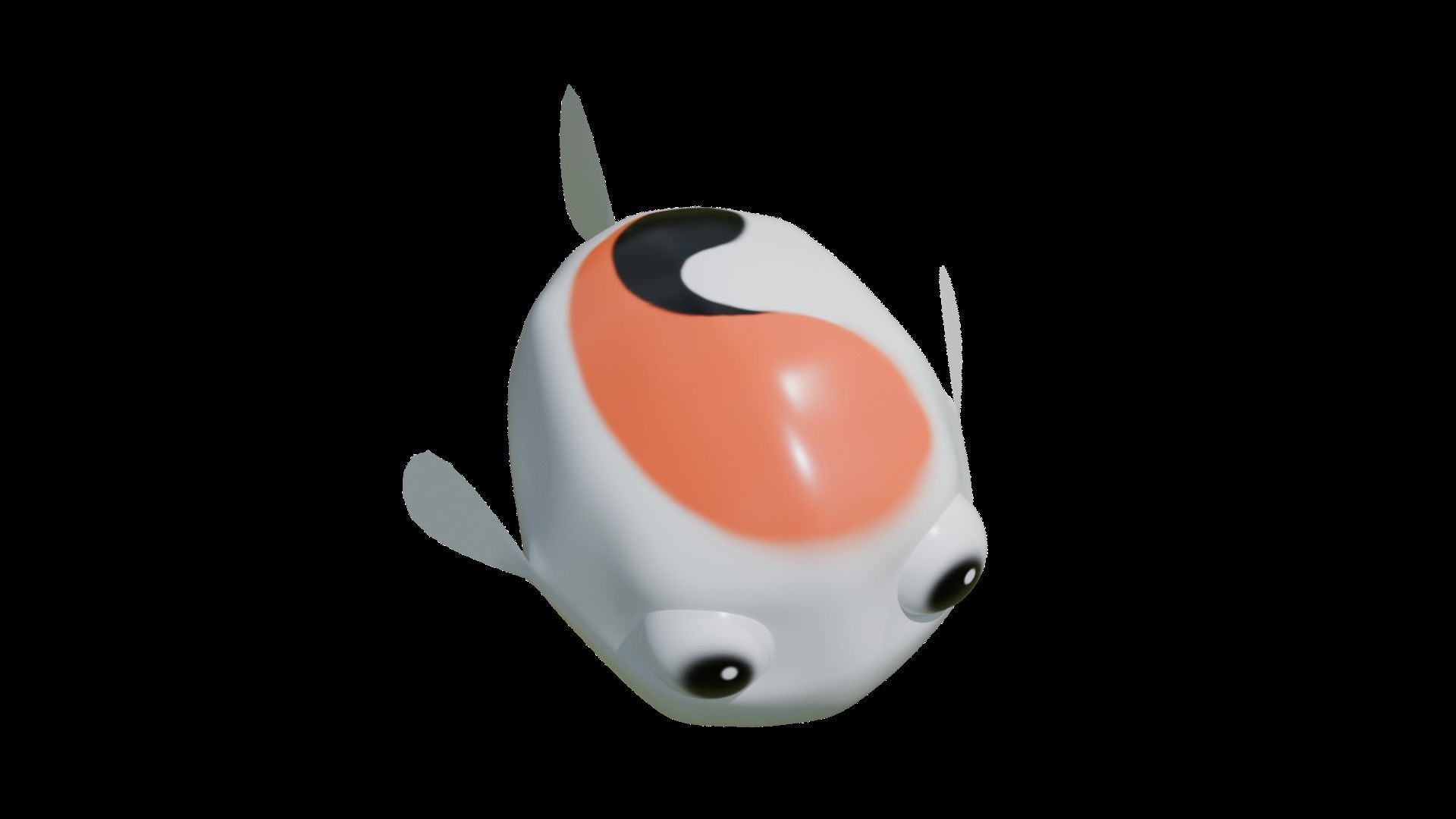 Low Poly Koi Fish Low-poly 3D model_1