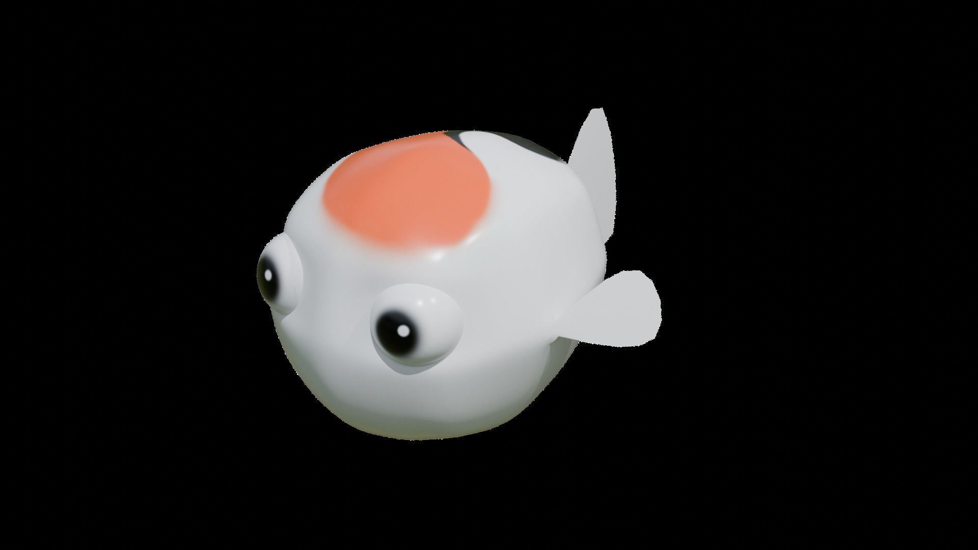 Low Poly Koi Fish Low-poly 3D model_2