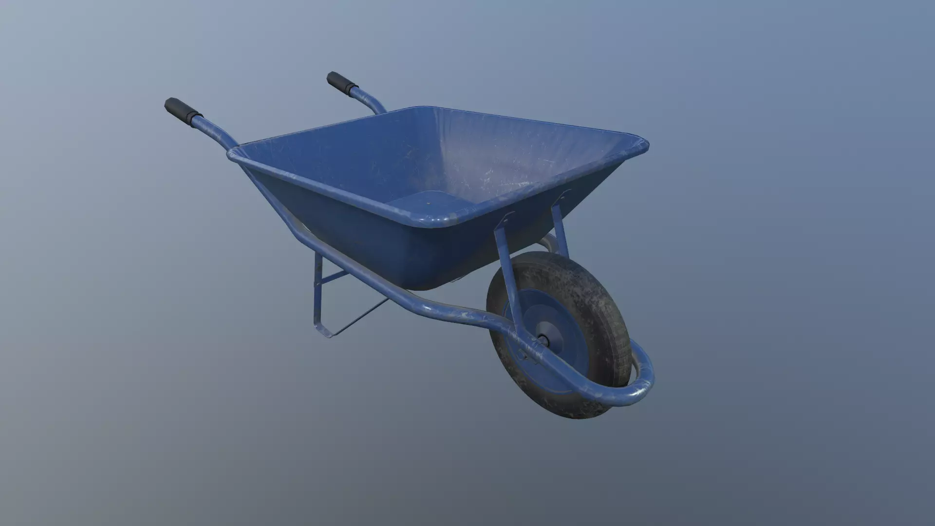 Pushcart Low-poly 3D model