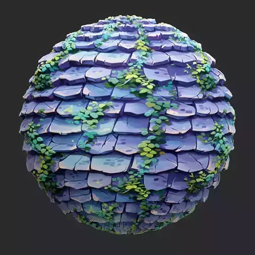 Stylized Roof Seamless Texture 