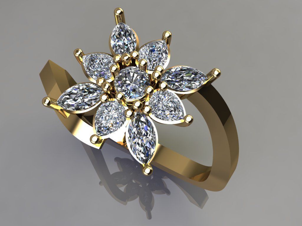 fashion ring 3D model_2