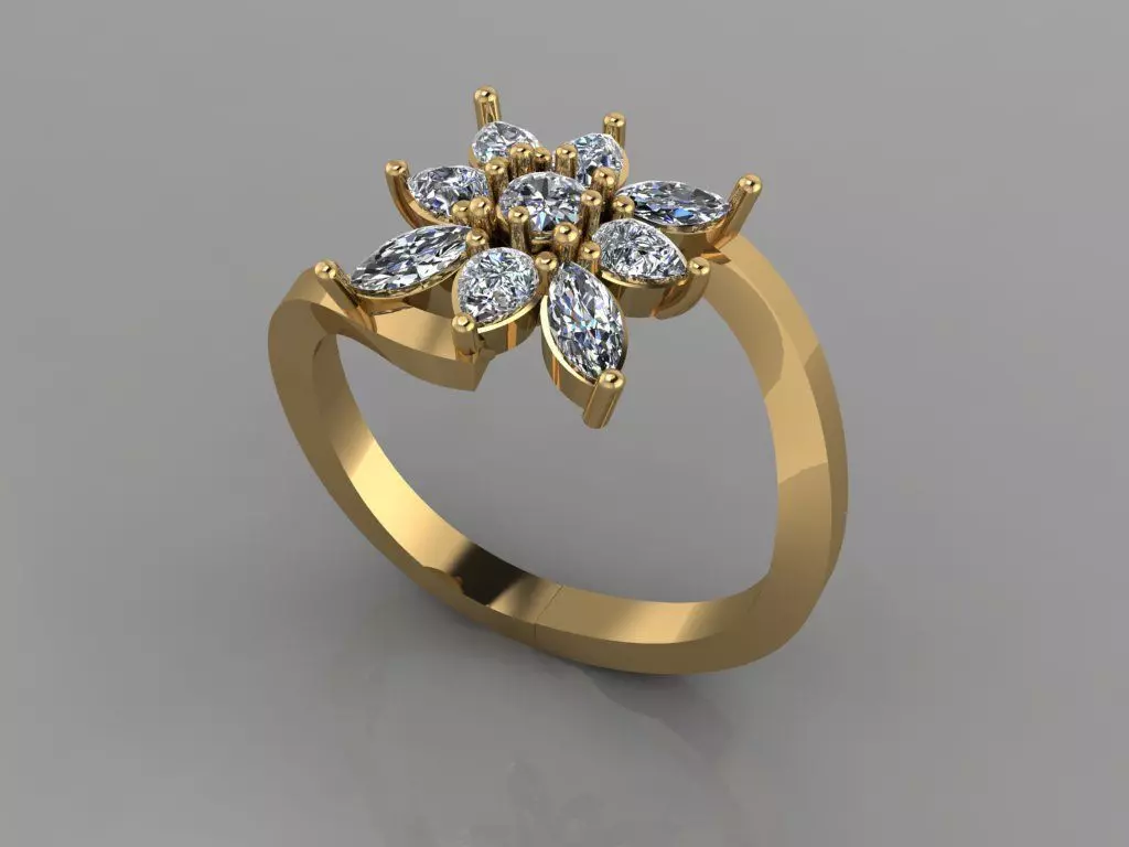 fashion ring 3D model_0