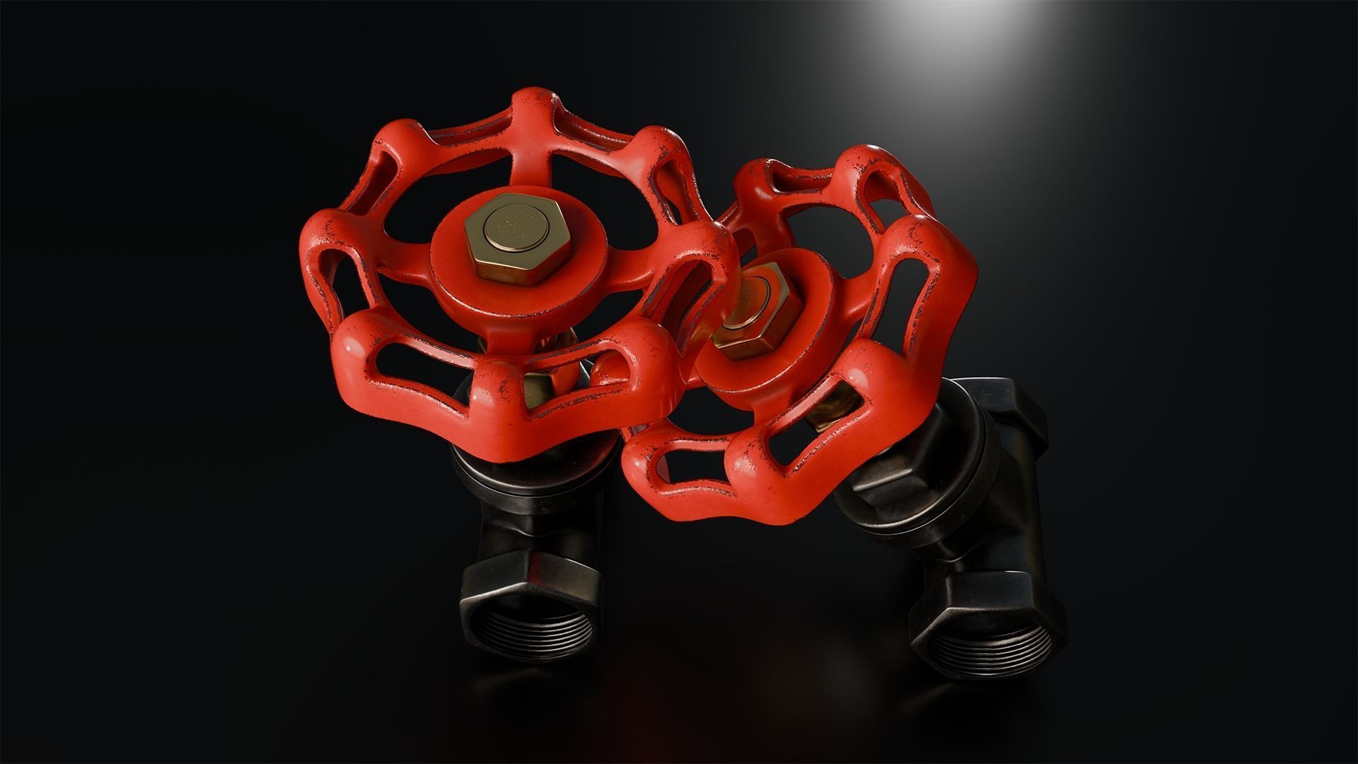 Industrial Valve 3D model_3