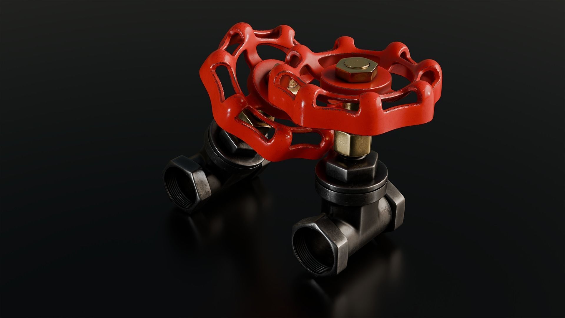 Industrial Valve 3D model_2
