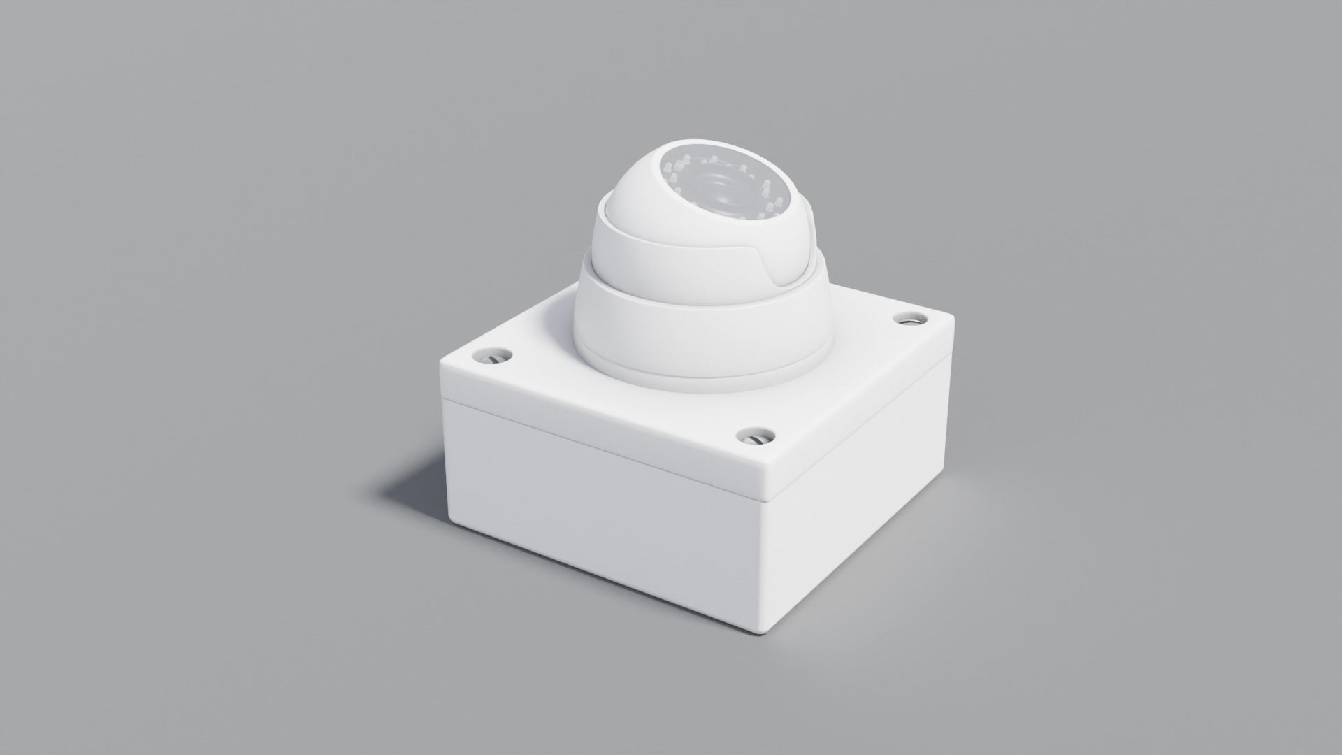 cctv camera Low-poly 3D model_2