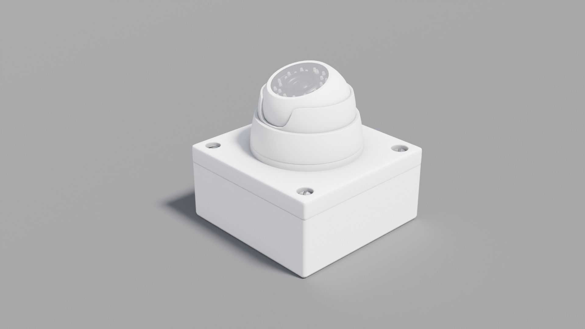 cctv camera Low-poly 3D model_4