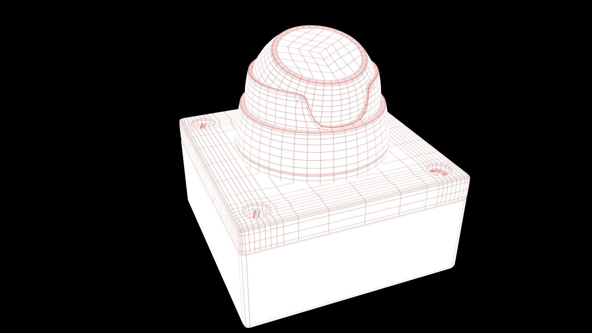 cctv camera Low-poly 3D model_6