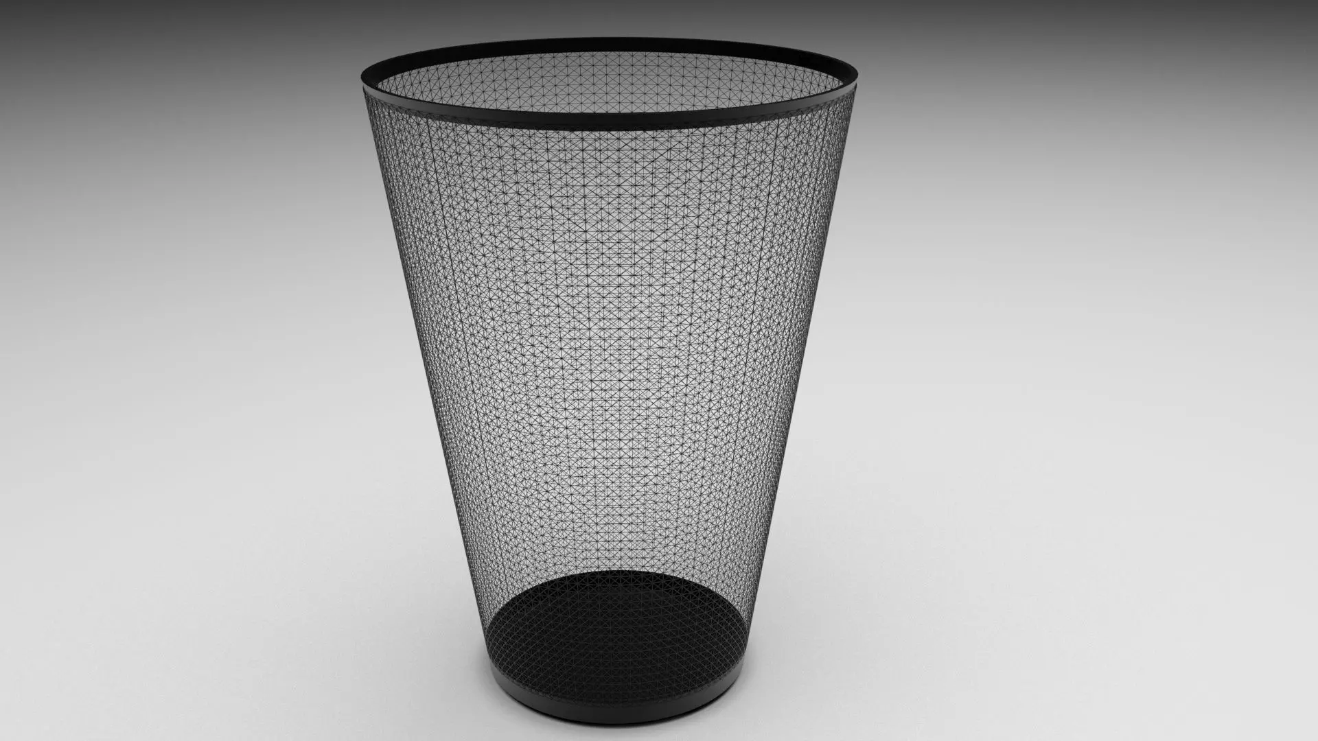 Metal Trash Bin 3D model