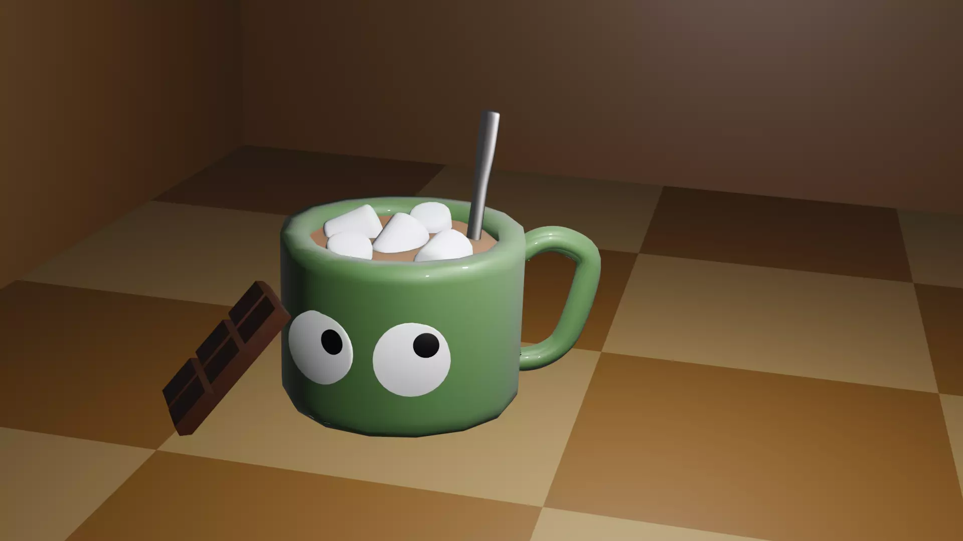Tasse Chocolat Chaud 3D model_0