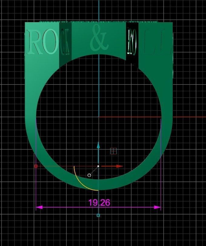 ROCK AND ROLL RING 3D print model_7