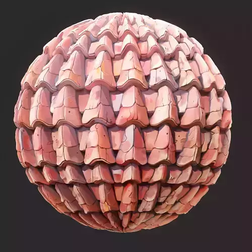  Stylized Roof Seamless Texture 