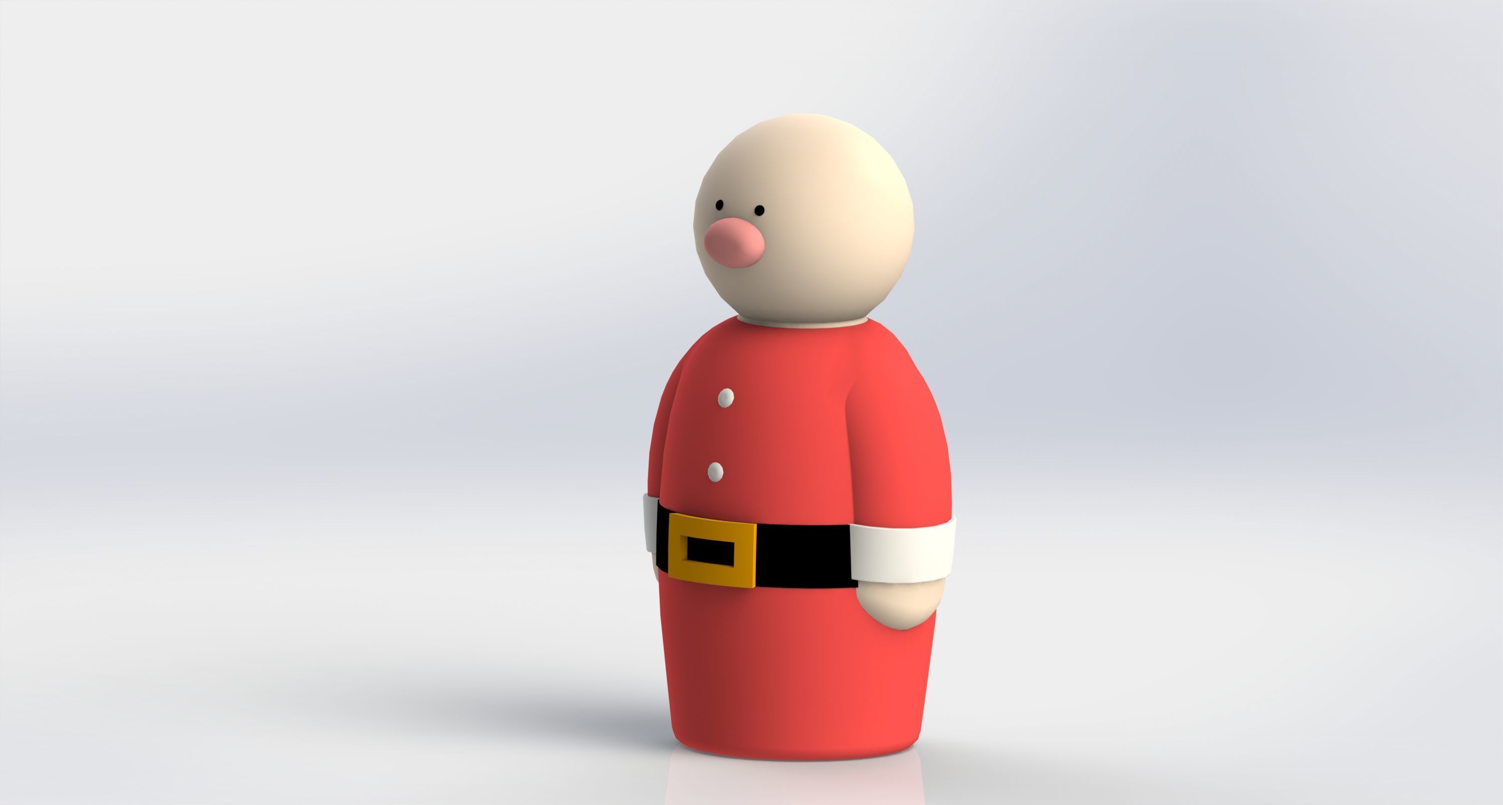 Disney Pluto Christmas Tree Santa Candle Set 3D print model_1