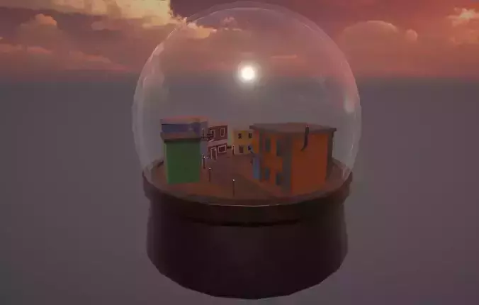 Stylized Snow Globe