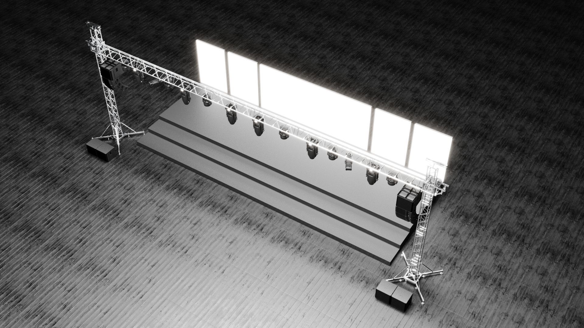 Detail Concert Stage Model 3D model_3