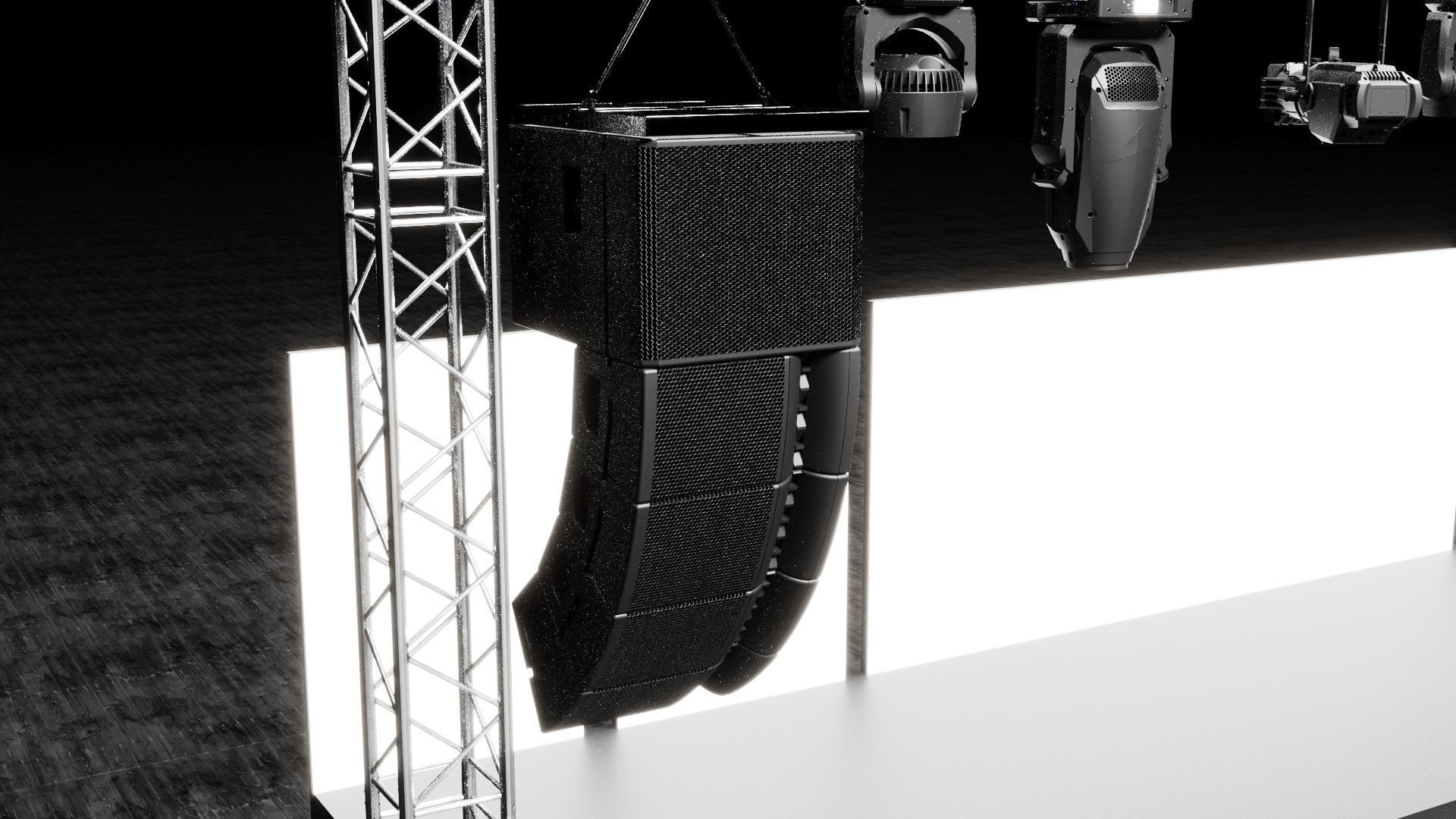 Detail Concert Stage Model 3D model_6