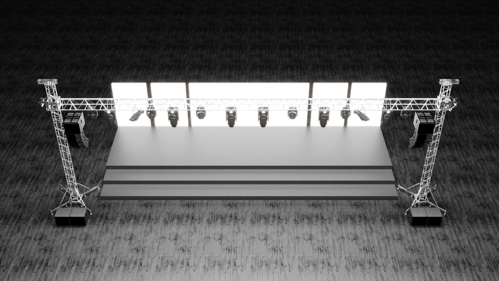 Detail Concert Stage Model 3D model_4