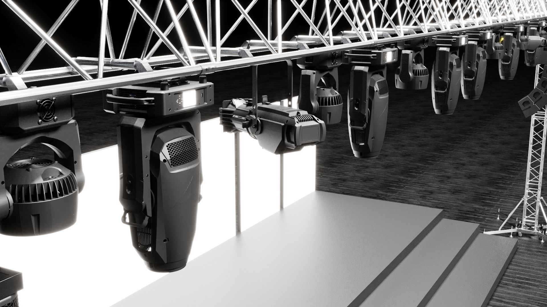 Detail Concert Stage Model 3D model_5