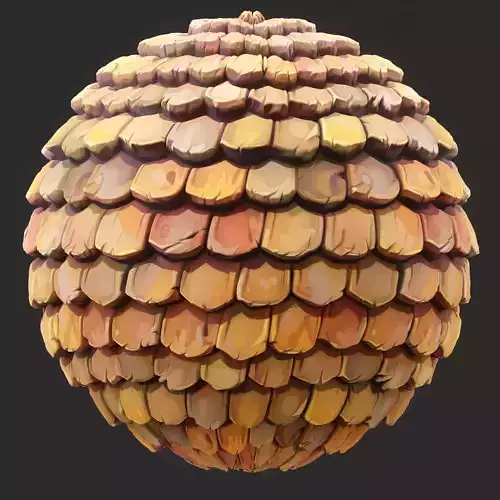 Stylized Roof Seamless Texture 