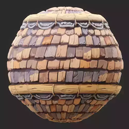 Stylized Roof Seamless Texture 