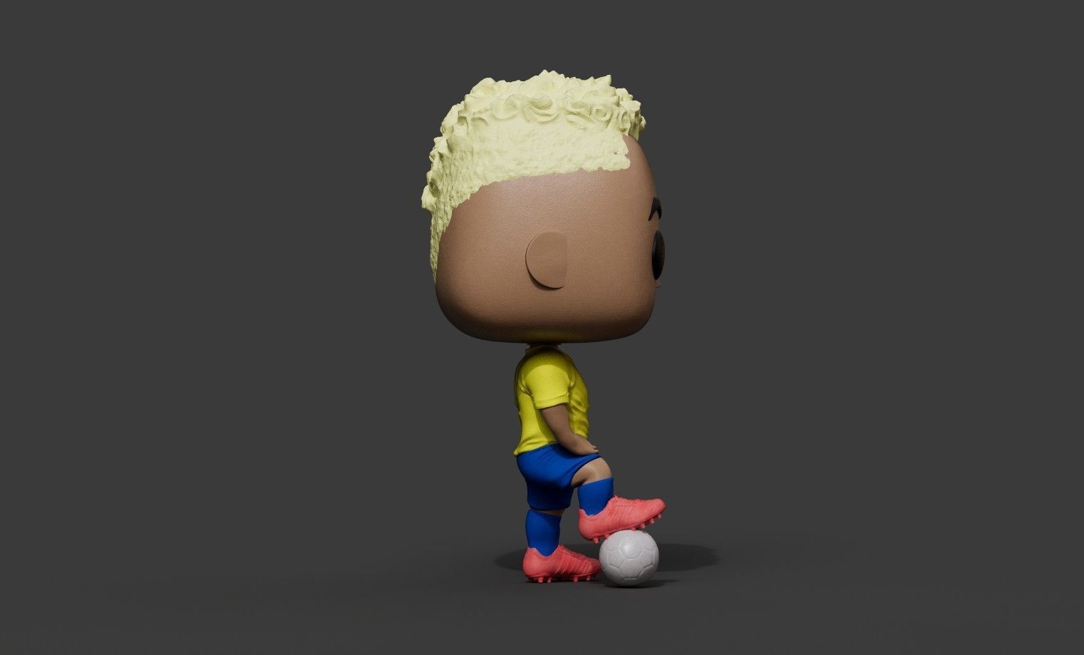 Neymar Jr Brazil World Cup Football Soccer Custom Funko Pop 3D print model_1