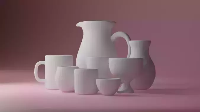 Free Base Cups plus Vase and Pitcher Bundle